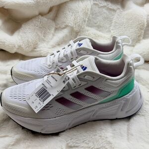 Adidas Questar Women's White and Purple Running Shoes No Box
